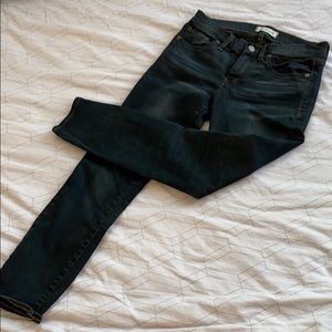 EUC Madewell Skinny Skinny Crop Dark Wash